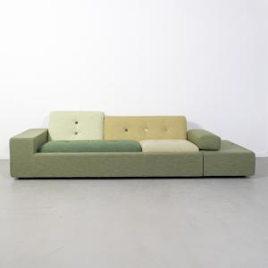 Vitra Poldersofa XL Bank Groen Stof