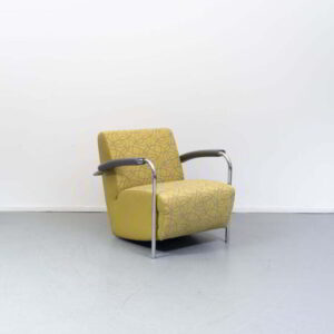 Leolux Scylla Laag Fauteuil Geel Stof