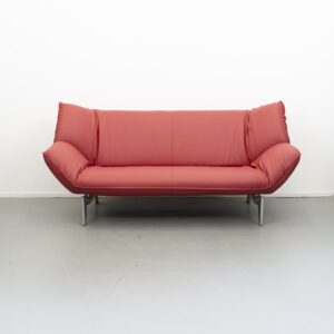 Leolux Tango Bank 3-Zits Rood Leer
