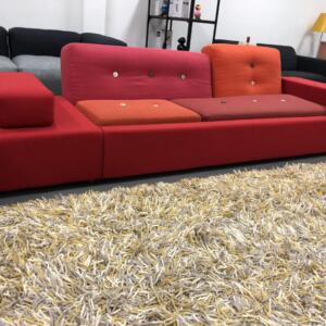 Vitra Poldersofa XL Bank Rood Stof