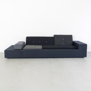 Vitra Poldersofa XL Bank Zwart Stof