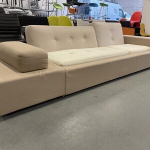 Vitra Poldersofa XL Bank Beige/Bruin Stof