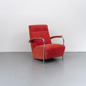 Leolux Scylla Hoog Fauteuil Rood Stof