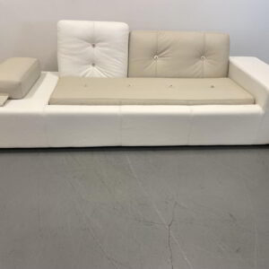 Vitra Poldersofa XS Bank Wit Leer (LMTD)