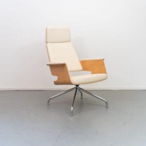 Thonet S845 Fauteuil Snow White Leer