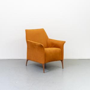 Leolux Mayuro Fauteuil Goud/Oker Leer