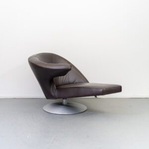 Leolux Parabolica Fauteuil Bruin Leer