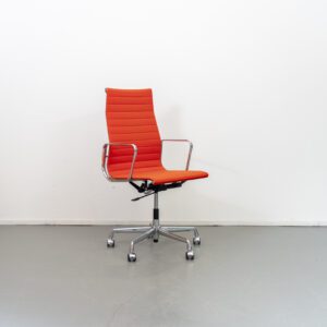 Vitra Eames EA 119 Bureaustoel Oranje Hopsak - Chroom