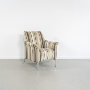 Leolux Mayuro Fauteuil Grijs/Wit/Beige Stof