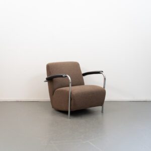 Leolux Scylla Laag Fauteuil Bruin Stof