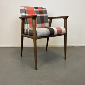 Moooi Zio Stoel Rood/Zwart/Wit Geruit Stof