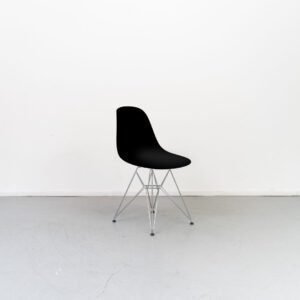 Vitra Eames DSR Stoel Kunststof Zwart - Chroom