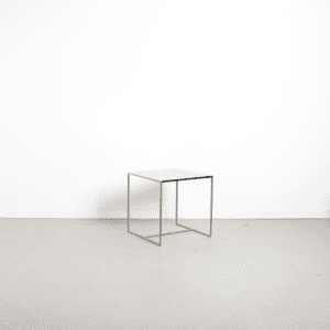 Minotti Leger Bijzettafel RVS (40 cm)