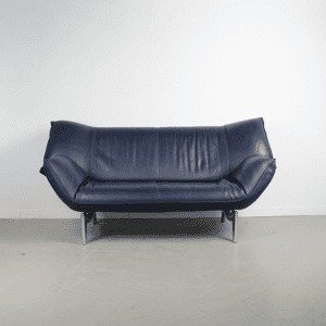 Leolux Tango Bank 2-Zits Blauw Leer