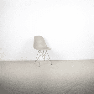 Vitra Eames DSR Stoel Grijs Kunststof - Chroom