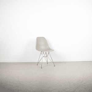 Vitra Eames DSR Stoel Taupe Kunststof - Chroom