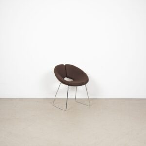 Artifort Little Apollo Stoel Bruin Stof - Chroom