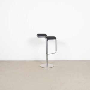 Lapalma LEM Kruk Zwart Ribbel Leer - Chroom