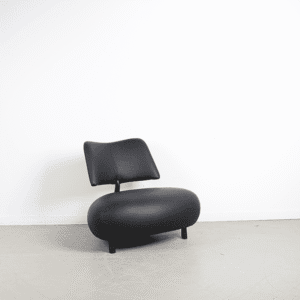 Leolux Pallone Fauteuil Zwart Leer