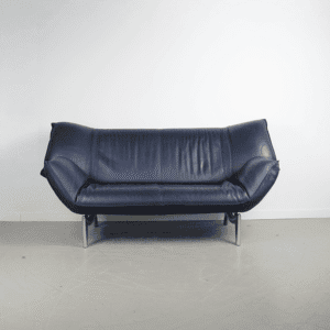 Leolux Tango Bank 2-Zits Blauw Leer