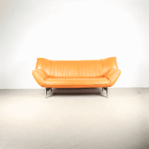 Leolux Tango Bank 3-Zits Oranje Leer