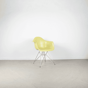 Vitra Eames DAR Stoel Limoen Kunststof - Chroom