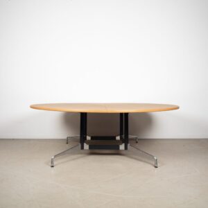 Vitra Eames Segmented Table Tafel Rond Hout Ø208 cm - Chroom