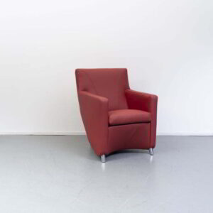 Leolux Dolcinea Fauteuil Rood Leer