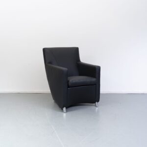 Leolux Dolcinea Fauteuil Zwart Leer