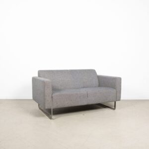 Artifort Mare Bank 2-Zits Grijs Stof - Chroom