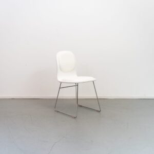 Cappellini Hi Pad Stoel Wit Hout/Stof - Staal