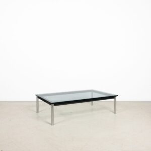 Cassina LC10-P Salontafel Zwart Glas - Chroom