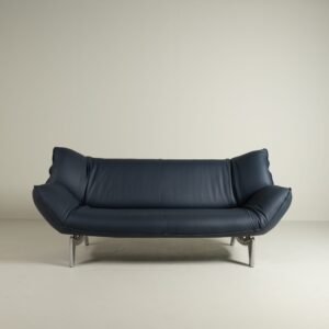 Leolux Tango Bank 3-Zits  Marineblauw Leer