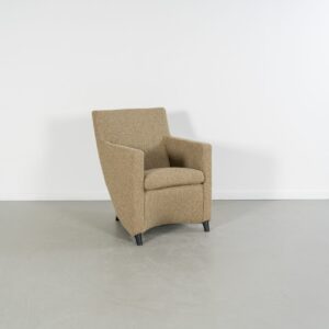 Leolux Dolcinea Fauteuil Beige Stof - Zwart
