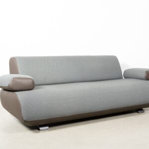 Leolux Guadalupe Bank 3-Zits Lichtgrijs Stof/Leer
