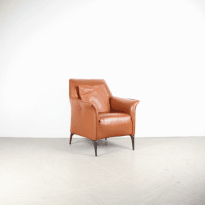 Leolux Mayuro Fauteuil Cognac Leer