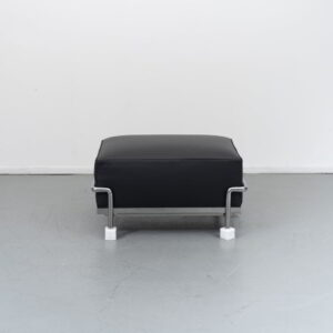 Cassina LC2 Hocker Zwart Leer