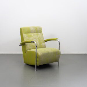 Leolux Scylla Hoog Fauteuil Geel Leer