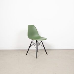 Vitra DSW Stoel Groen Kunststof - Zwart