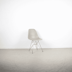Vitra Eames DSR Stoel Taupe Kunststof - Chroom