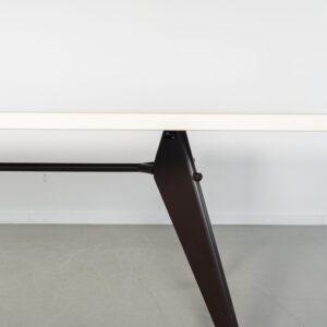 Vitra Prouve EM Tafel Wit - Zwart