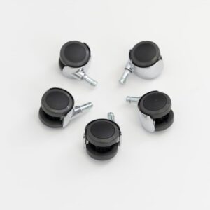 Vitra Eames set Wielen  Chroom - Harde Vloer (Nieuw)