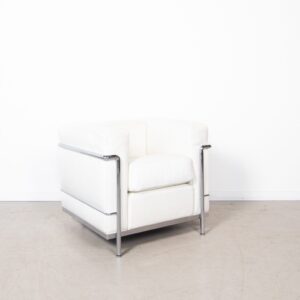 Cassina LC2 Fauteuil Wit Leer