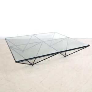 B&B Italia Alanda '18 Salontafel Zwart Glas - Staal