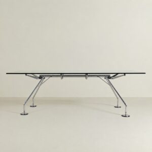 Tecno Nomos Tafel Glas - Chroom